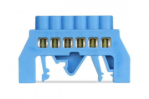 Фотография товара 'Smartbuy SBE-bc-6-dri Шина "N" нулевая (латунь) в изоляторе на DIN-рейку 6x9мм'