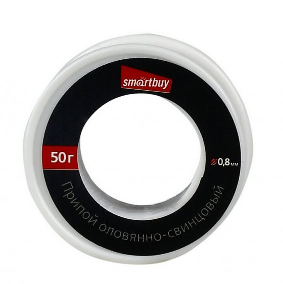 Фотография товара 'Smartbuy SBT-SIW-50 Припой ПОС-50 (оловянно-свинцовый 60/40)'
