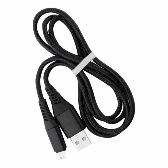 Фотография товара 'Smartbuy iK-512ERG black Дата-кабель 8pin кабель в резин. оплетке Gear'