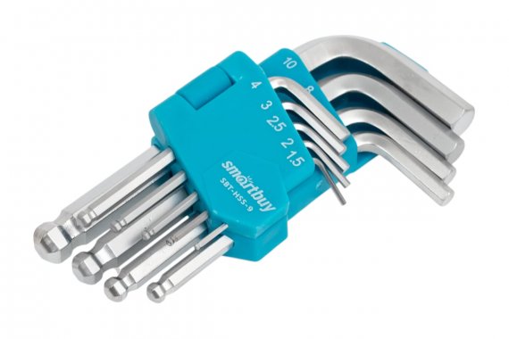 Фотография товара 'Smartbuy SBT-HSS-9 Набор шестигранных ключей (HEX) c шаром 9 шт'