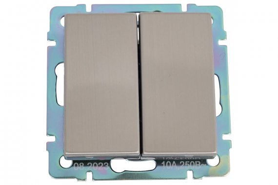 Фотография товара 'Smartbuy SBE-05gn-10-SW2-0 Выключатель 2-клавишный 10А'