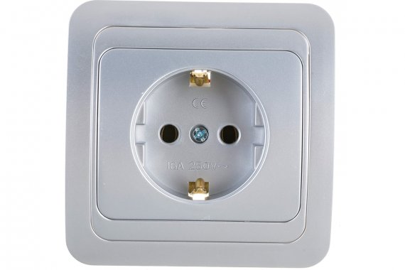 Фотография товара 'Smartbuy SBE-02s-16-S1-Z-c Розетка 1-местная с заземлением 16А'