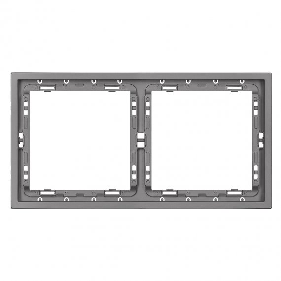 Фотография товара 'Smartbuy SBE-09g-00-FR-2 Рамка 2-местная графит Капелла'
