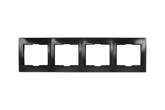 Фотография товара 'Smartbuy SBE-01b-00-FR-4 Рамка 4-местная горизонтальная черная Венера'