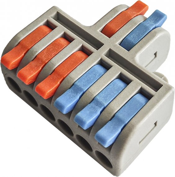 Фотография товара 'Smartbuy SBE-cwcc-2-6 Строительно-монтажная клемма с рычажками проходная 2-6 полюсов'