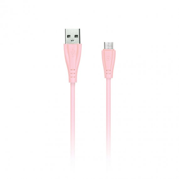 Фотография товара 'Smartbuy iK-12RG rose Дата-кабель MicroUSB кабель в резин. оплетке Gear'