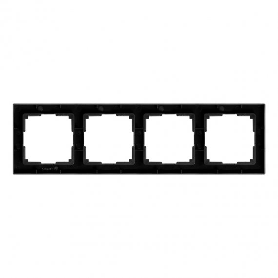 Фотография товара 'Smartbuy SBE-06b-Plastic-FR-4 Рамка 4-местная пластик черная'