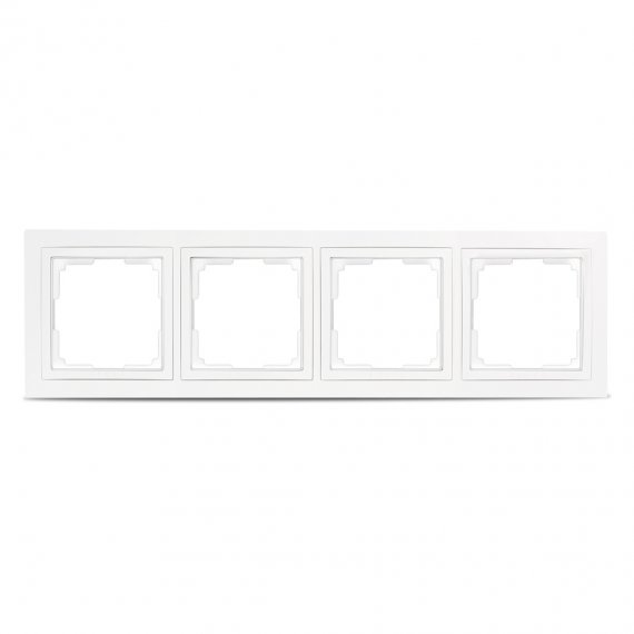 Фотография товара 'Smartbuy SBE-05w-Plastic-FR-4 Рамка 4-местная пластик белая'