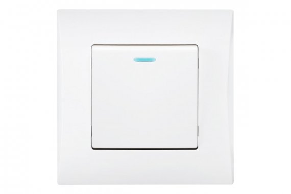 Фотография товара 'Smartbuy SBE-08w-10-SW1-1 Выключатель 1-клавишный с индикатором 10А'