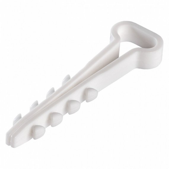 Фотография товара 'Smartbuy SBE-CJF-10-w Дюбель-хомут для плоского кабеля 5x10 мм нейлон'