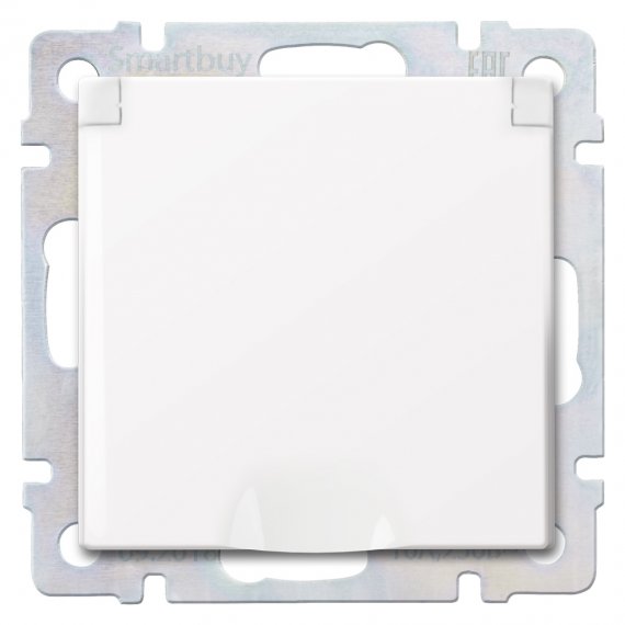 Фотография товара 'Smartbuy SBE-05w-16-S1-ZK Розетка с заземлением и крышкой 16А'