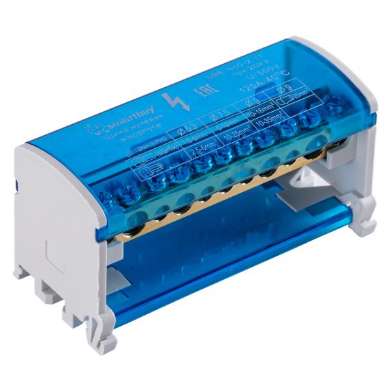 Фотография товара 'Smartbuy SBE-bc0-2-11 Шина на DIN-рейку в корпусе 2х11 на DIN-рейку'