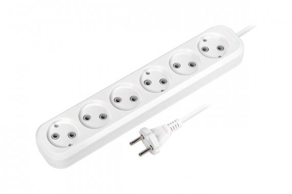 Фотография товара 'Smartbuy SBE-10-6-03-N Удлинитель, 6 гнезд 3 метра 10А/2,2кВт'