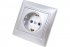 Фотография товара 'Smartbuy SBE-01s-16-S1-Z-c Розетка 1-местная с заземлением 16А серебро, Венера'