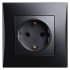 Фотография товара 'Smartbuy SBE-08b-16-S1-Z Розетка с заземлением 16А черная Вега'