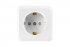 Фотография товара 'Smartbuy SBE-03w-16-S1-1Z Розетка 1-местная 16А с заземлением'