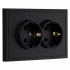 Фотография товара 'Smartbuy SBE-09b-16-S2-Z Розетка двойная с заземлением 16А'