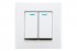Фотография товара 'Smartbuy SBE-08w-10-SW2-1 Выключатель 2-клавишный с индикатором 10А белый Вега'