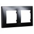 Фотография товара 'Smartbuy SBE-08b-00-FR-2 Рамка 2-местная горизонтальная черная Вега'
