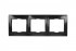 Фотография товара 'Smartbuy SBE-01b-00-FR-3 Рамка 3-местная горизонтальная черная Венера'