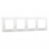 Фотография товара 'Smartbuy SBE-08w-00-FR-4 Рамка 4-местная горизонтальная белая Вега'