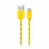 Фотография товара 'Smartbuy iK-12n yellow Дата-кабель USB - micro USB'