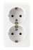 Фотография товара 'Smartbuy SBE-03w-16-S2-Z Розетка 2-местная 16А с заземлением'