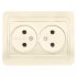 Фотография товара 'Smartbuy SBE-02i-10-S2-N-c Розетка двойная одноместная без заземления 10А'