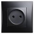 Фотография товара 'Smartbuy SBE-08b-10-S1-N Розетка без заземления 10А черная Вега'