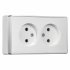 Фотография товара 'Smartbuy SBE-07w-16-S2-N Розетка 2-местная 10А без заземления'