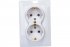 Фотография товара 'Smartbuy SBE-01w-16-S2-Z-c Розетка двойная одноместная с заземлением 16А'