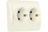 Фотография товара 'Smartbuy SBE-02i-16-S2-Z-c Розетка двойная одноместная с заземлением 16А бежевая'