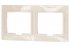 Фотография товара 'Smartbuy SBE-01w-00-FR-2 Рамка 2-местная горизонтальная белая Венера'