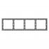 Фотография товара 'Smartbuy SBE-09g-00-FR-4 Рамка 4-местная графит Капелла'